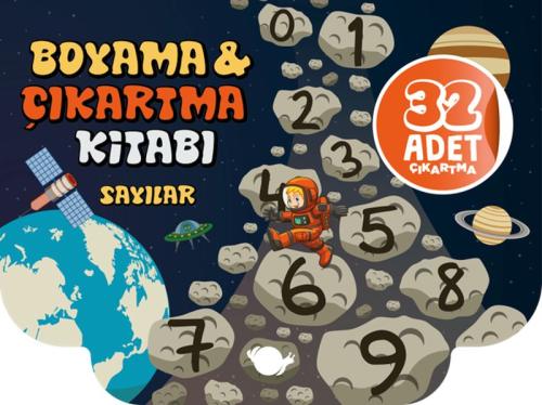 Sayılar Boyama ve Çıkartma Kitabı %26 indirimli