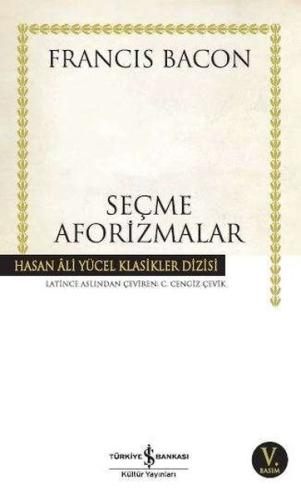 Seçme Aforizmalar - Hasan Ali Yücel Klasikleri %31 indirimli Francis B