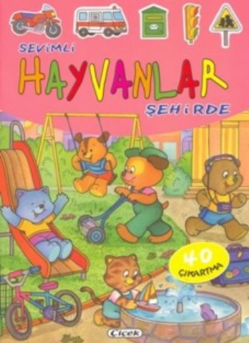 Sevimli Hayvanlar Şehirde - 40 Çıkartma Kolektif