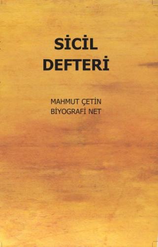 Sicil Defteri %13 indirimli Mahmut Çetin