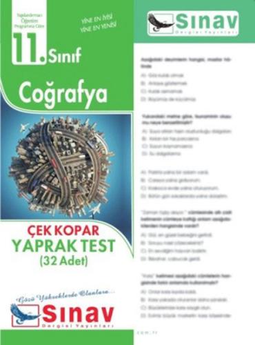 Sınav 11. Sınıf Coğrafya Çek Kopar Yaprak Test Kolektif