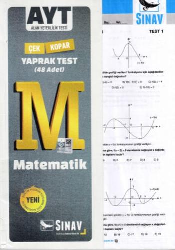 Sınav AYT Matematik Yaprak Test (Yeni) Kolektif