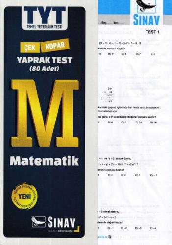 Sınav TYT Matematik Yaprak Test (Yeni) Kolektif