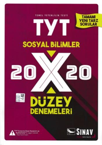 Sınav TYT Sosyal Bilimler 20x20 Düzey Denemeleri (Yeni) Kolektif