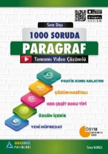 Sıradışı Analiz 1000 Soruda Paragraf Tamamı Çözümlü Konu Anlatımlı Sor