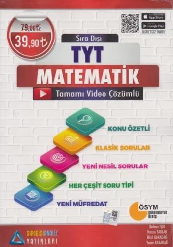 Sıradışı Analiz TYT Matematik Tamamı Çözümlü Konu Özetli Soru Bankası 