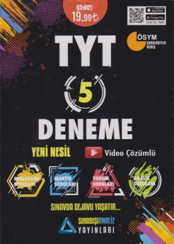 Sıradışıanaliz TYT 5 Deneme Yeni Nesil Sıradışıanaliz Komisyon