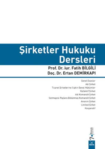 Şirketler Hukuku Dersleri Fatih Bilgili