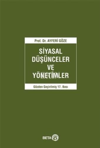 Siyasal Düşünceler ve Yönetimler %3 indirimli Ayferi Göze