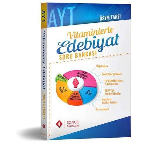 Sonuç AYT Vitaminlerle Edebiyat Soru Bankası (Yeni) %30 indirimli Kole