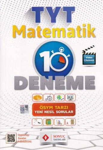 Sonuç TYT Matematik Video Çözümlü 10 Deneme Karekodlu Kolektıf