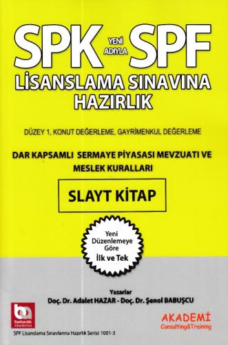 SPK-SPF Dar Kapsamlı Sermaye Piyasası Mevzuatı ve Meslek Kuralları Sla