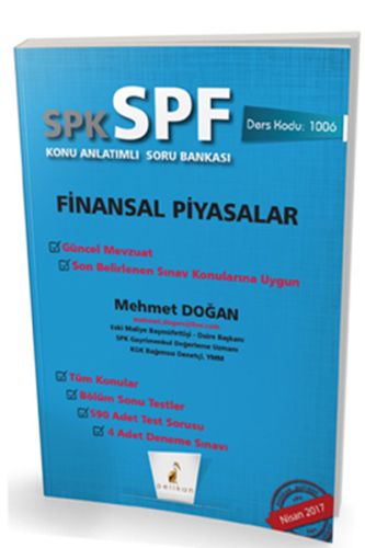 SPK-SPF Finansal Piyasalar Konu Anlatımlı Soru Bankası %18 indirimli M