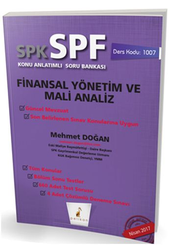 SPK-SPF Finansal Yönetim ve Mali Analiz Konu Anlatımlı Soru Bankası %1