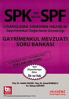 SPK-SPF Gayrimenkul Mevzuatı Soru Bankası Şenol Babuşcu