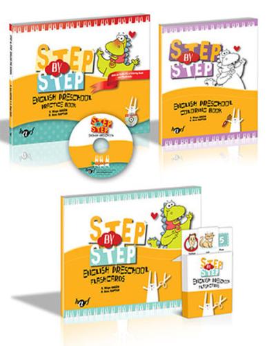 Step By Step Prescholl Book+Coloring Books+Flashcards+Cd D. Arzu Kapta