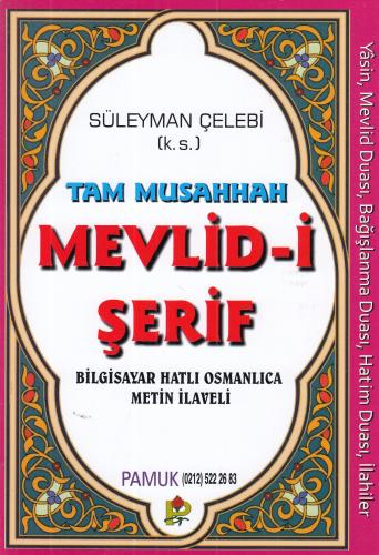 Tam Musahhah Mevlid-i Şerif %25 indirimli Süleyman Çelebi