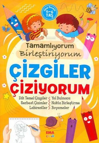 Tamamlıyorum Birleştiriyorum Çizgiler Çiziyorum 5-6 Yaş %20 indirimli 