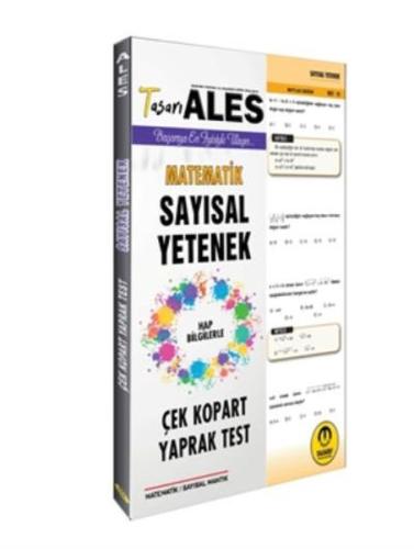 Tasarı 2020 ALES Sayısal Yetenek Matematik Çek Kopart Yaprak Test Özge