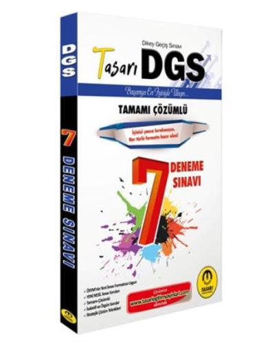 Tasarı 2020 DGS Tamamı Çözümlü 7 Deneme Sınavı Özgen Bulut