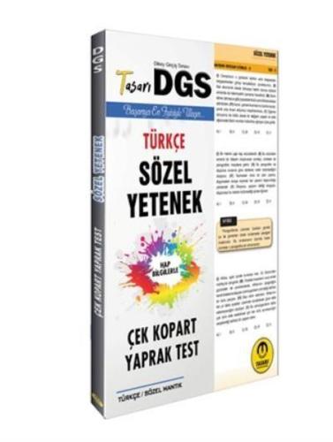 Tasarı 2020 DGS Türkçe Sözel Yetenek Çek Kopart Yaprak Test Özgen Bulu