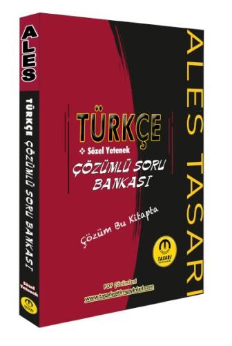 Tasarı ALES Türkçe Sözel Yetenek Soru Bankası Çözümlü %16 indirimli Ko