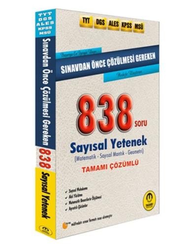 Tasarı DGS ALES TYT KPSS Öncesi Çözülmesi Gereken Sayısal Yetenek 838 