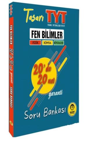 Tasarı TYT Fen Bilimleri 20 de 40 Net Soru Bankası %16 indirimli Musta