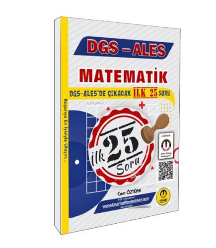 Tasarı Yayınları DGS ALES Matematik İlk 25 Çıkacak Soru Çözümlü %16 in