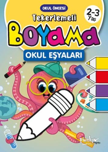 Tekerlemeli Boyama Okul Eşyaları 2-3 Yaş %30 indirimli