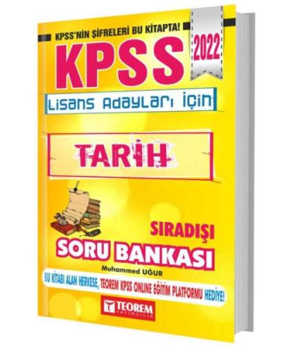 Teorem 2022 KPSS Tarih Sıradışı Soru Bankası İrfan İlbaşmış