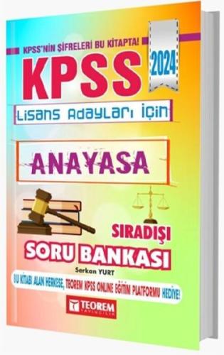 Teorem Yayınları 2024 KPSS Anayasa Vatandaşlık Sıradışı Soru Bankası %