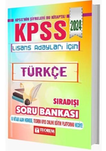 Teorem Yayınları 2024 KPSS Türkçe Sıradışı Soru Bankası %14 indirimli 