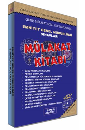 Tercih Akademi Emniyet Genel Müdürlüğü Sınavları Sonrası Mülakat Kitab