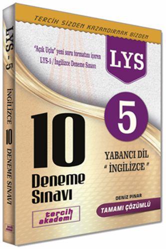 Tercih Akademi LYS 5 Yabancı Dil İngilizce 10 Deneme Sınavı Deniz Pına