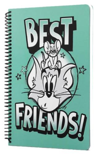 Tom And Jerry Best Friends Spiralli Defter Yeşil %20 indirimli