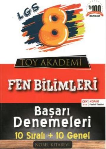 Toy Akademi 8.Sınıf Fen Bilimleri 10 lu Deneme (Yeni) %20 indirimli Ko