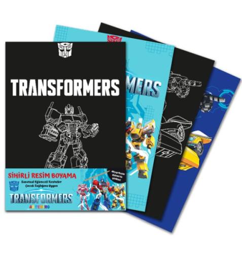 Transformers Sihirli Resim Boyama – Ahşap Kalem Hediyeli Zerrin Şimşek