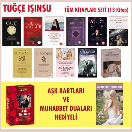 Tuğçe Işınsu Tüm Kitapları Seti (11 Kitap - Aşk Kartları ve Muhabbet D