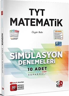 3D Yayınları TYT Matematik Simülasyon Denemeleri Detaylı Video Çözümlü