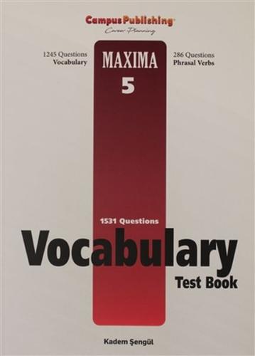 Vocabulary Test Book - Maxima 5 Kadem Şengül