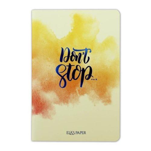 Watercolor Don’t Stop - Defter %20 indirimli Kolektif