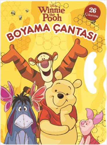 Winnie The Pooh Boyama Çantası (26 Çıkartma) / Boya Oku Yapıştır ( Yan