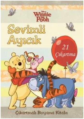 Winnie the Pooh Sevimli Ayıcık Çıkartmalı Boyama Kitabı (21 Çıkartma) 