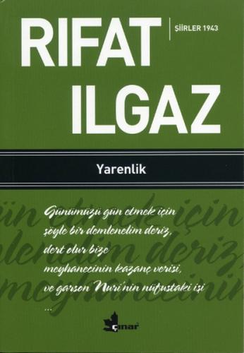 Yarenlik Şiirler 1943 %14 indirimli Rıfat Ilgaz