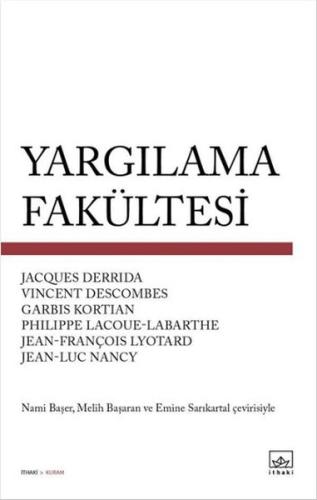 Yargılama Fakültesi %12 indirimli Jacques Derrida