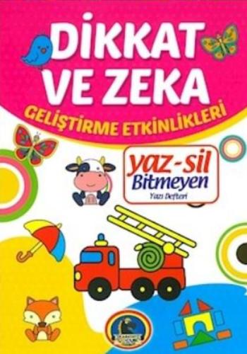 Yaz-Sil Dikkat ve Zeka Bitmeyen Yazı Defteri+Tahta Kalem %25 indirimli