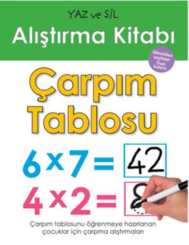 Yaz ve Sil Alıştırma Kitabı - Çarpım Tablosu %10 indirimli Kolektif