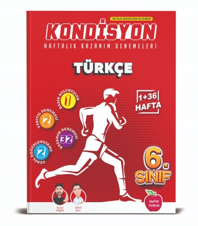 Newton Yayınları 6. Sınıf Türkçe Kondisyon Haftalık Kazanım Deneme Kol