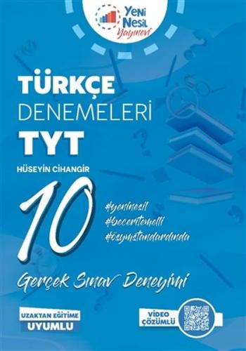 Yeni Nesil TYT Türkçe 10 Deneme Sınavı %15 indirimli Hüseyin Cihangir